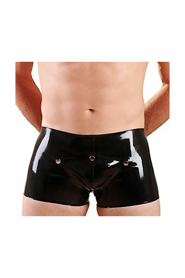 IDOBLO Caleçon en Caoutchouc Latex pour Homme avec sous-vêtement Fait Main À lentrejambe,Personnaliser,XL
