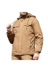 Veste pour homme - Veste de ski - 5XL - Solide - En tricot fin - Col montant - Fermeture éclair - Veste courte - Fermeture éc