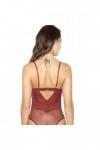 Generico BODY EN DENTELLE TRANSPARENTE ROUGE TOILE INSTINCT, rouge, M