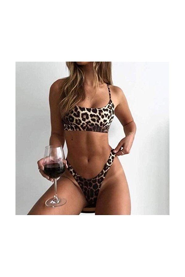 Ensembles de Lingerie pour Femmes Ensemble de Soutien-Gorge Sexy imprimé léopard pour Dames Ensemble de sous-vêtements de Sou