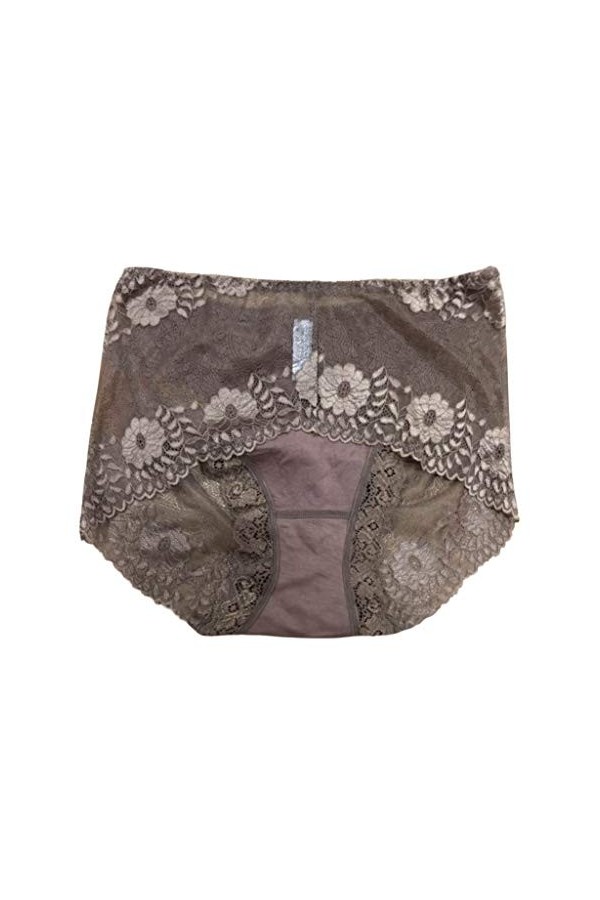 Luckywaqng SexyFemmes Dentelle Transparente Culotte Grande Taille Coton Creux Respirant Qualité Hommes Lingerie Sous-vêtement