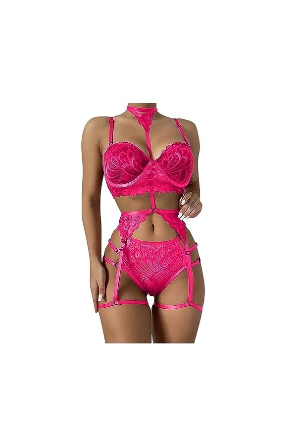 Femme pour Lingerie Sexy&nbsp;&nbsp;Lapin jarretière Sexy Dos Nu Ensemble de Lingerie érotique à Trois Points