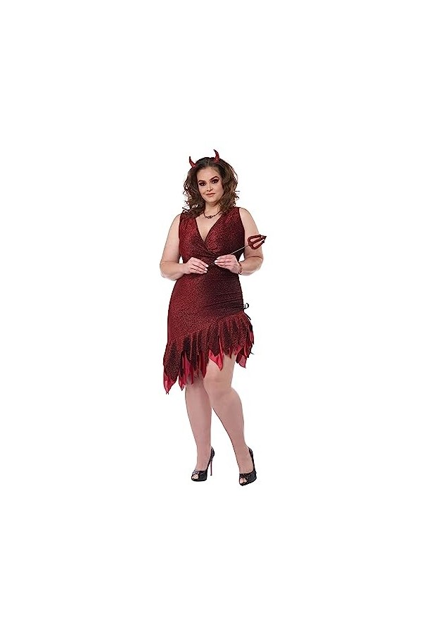 California Costumes Womens Red Hot and Sizzling Plus Size Halloween Devil Fancy Dress Costume