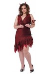California Costumes Womens Red Hot and Sizzling Plus Size Halloween Devil Fancy Dress Costume
