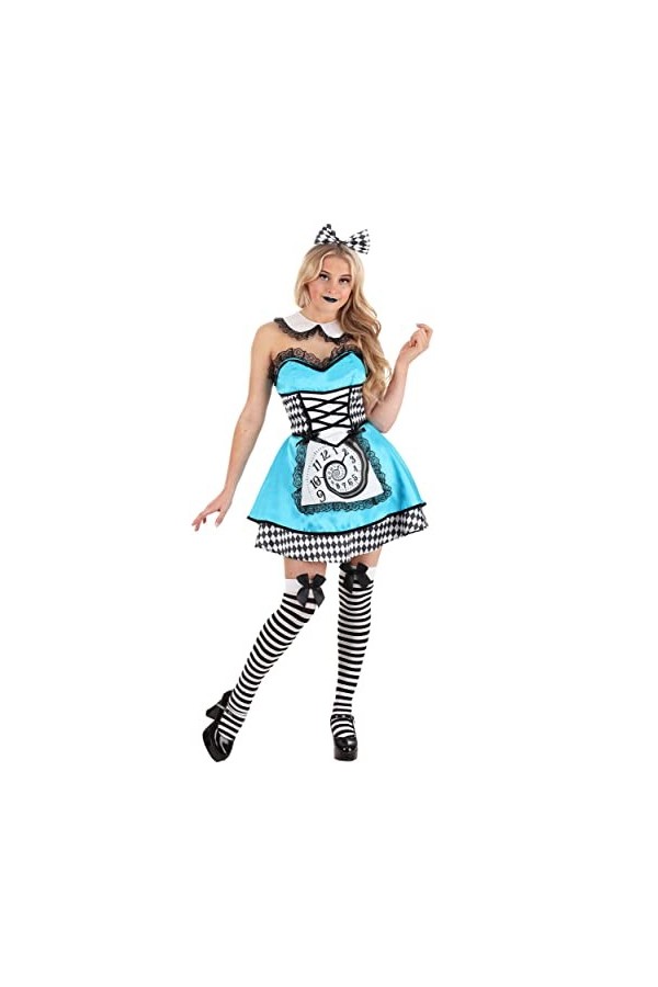 Womens Sexy Dark Alice Fancy Dress Costume for Women Large
