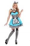 Womens Sexy Dark Alice Fancy Dress Costume for Women Large