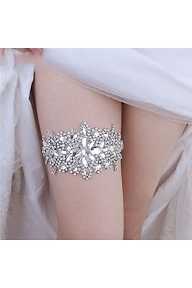Doux Sexy Mariage Jarretières Ceintures Femmes Fille Diamant Dentelle Élastique Jambe Anneau pour Soirée Soirée Maison Cospla