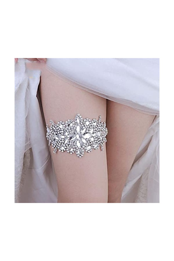 Doux Sexy Mariage Jarretières Ceintures Femmes Fille Diamant Dentelle Élastique Jambe Anneau pour Soirée Soirée Maison Cospla