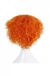 DUNEL Wigs Hair For Women Orange Short Kinky Curly Wig Pre Plucked Middle Part Hairline Costume Cosplay Wigs for Women Fashio