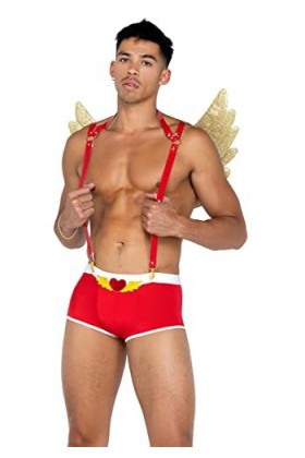 Roma Mens Naughty Cupid Fancy Dress Costume Large