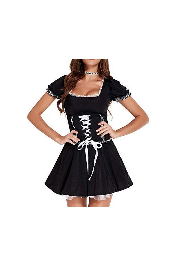 LPQSY Cosplay vêtements Femme Automne Confort Couleurs vêtements Dentelle Coeur Amour Graphique Travail Uniforme Sexy Mignon 