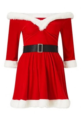 Ann Summers Robe de Père Noël sexy pour femme Rouge, Rouge, M