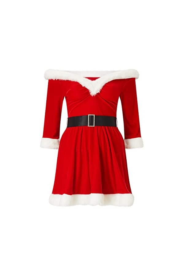 Ann Summers Robe de Père Noël sexy pour femme Rouge, Rouge, M