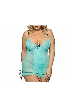 Soutien-Gorge Sexy en Dentelle avec nœud Papillon, Chemise de Nuit, Grande Taille, sous-vêtements Confortables, sous-vêtement