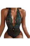 SUNMME Lingerie Sexy pour Femme en Dentelle, Chemise de Nuit, vêtements de Nuit Sexy, Lingerie Sexy, Body de Noël, Pyjama pou