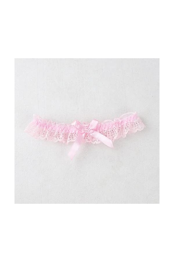 EXENXA Femmes Sexy Bow Lace Leg Ring Lingerie Floral Jarretières Ceinture Bowknot Leg Loop Couleur : A, Taille : Taille Uniq