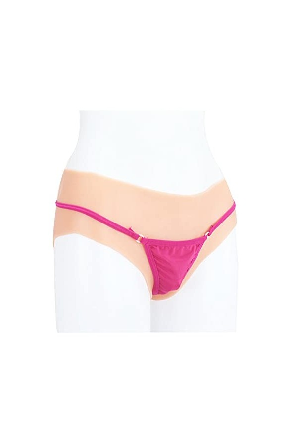 AJIU Culotte de gaffe cachée pour Hommes en Silicone réaliste, Orteils de Chameau sans Couture Formant String pour Le travest