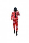 Northeast woman winter flower coat coat ethnic wind cotton-padded jacket cotton-padded pants suit