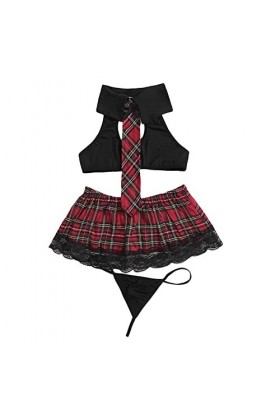 sous-vêtements Sexy pour Femme - Lingerie Sexy - sous-vêtements pour Femme - Soutien-Gorge ajouré - Slip en Dentelle Transpar