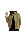 Fjnbbiot Manteau En Cuir Pour Femmes Printemps Automne Vestes En Simili Cuir Pu Veste De Motard Mince yellow EN8 XXL