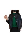Fjnbbiot Manteau En Cuir Pour Femmes Printemps Automne Vestes En Simili Cuir Pu Veste De Motard Mince yellow EN8 XXL