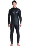 Catsuit En Cuir Verni Pour Hommes Sexy Wetlook Zipper Crotch Catsuit Justaucorps Full Body Suit,Noir,X-Grand