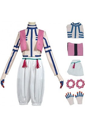 Foanja Hakuji Déguisement Homme Cosplay Demon Slayer Twelve Kizuki Hakuji Uniforme Complet pour Adulte Halloween Carnaval Ann