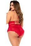 Mapalé by Espiral Barboteuse/Babydoll Ensemble de Lingerie, Rouge, L/XL Femme