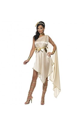 NET TOYS Déesse Grecque Costume Antique Déguisement Robe Romaine Tunique Robe Femme Costume Femme Sexy M 42/44