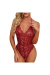 SUNMME Femmes Lingerie Sexy Chemise Sexy vêtements de Nuit Femme Teddy Grande Taille s Sexe Une pièce Lingerie Pyjamas pour l