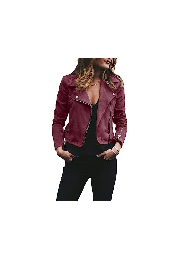 Fjnbbiot Belle Veste De Cowboy À Manches Longues Pour Femme, Manteau En Daim, Vintage, Slim, Style Petit Ami, Été Automne Aub