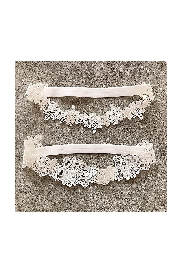 NOGRAX WXYNHHD 2 pièces - 1 Paire Femmes Jarretelles Dentelle Floral Sexy Jarretelles for Femmes mariée Cuisse Anneau Chausse