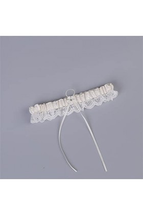 Porte-jarretelles de mariage avec nœud blanc Porte-jarretelles sexy Femme Mariée Cuisse Anneau Jambe de mariée Porte-jarretel