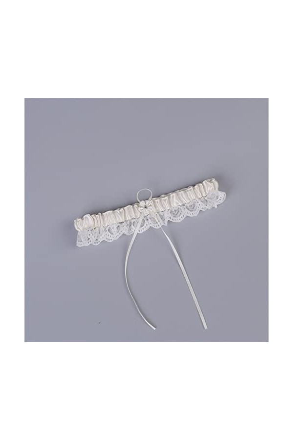 Porte-jarretelles de mariage avec nœud blanc Porte-jarretelles sexy Femme Mariée Cuisse Anneau Jambe de mariée Porte-jarretel