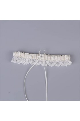 Porte-jarretelles de mariage avec nœud blanc Porte-jarretelles sexy Femme Mariée Cuisse Anneau Jambe de mariée Porte-jarretel