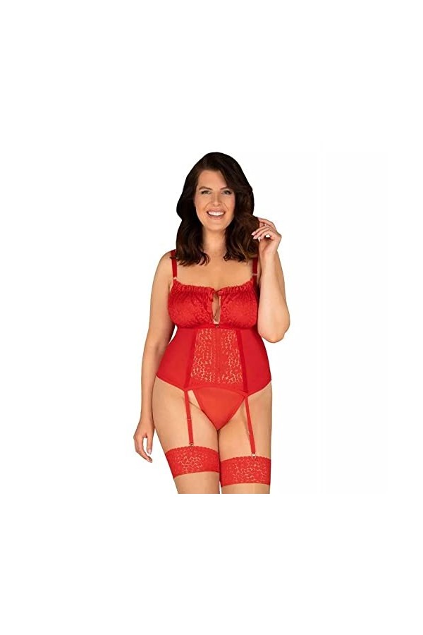 OBSESSIVE - BLOSSMINA CORSET Y TANGA 6XL/7XL