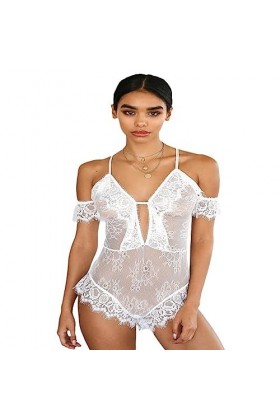 BAWHO Lingerie Sexy pour Femmes Coquines, séduction Sexy pour Femmes, Poitrine Qui fuit, Dentelle, Combinaison Sexuelle Trans