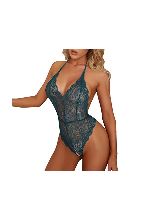 SUNMME Femmes Lingerie Sexy Chemise Sexy vêtements de Nuit Femme Teddy Grande Taille s Sexe Une pièce Lingerie Pyjamas pour l
