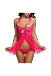 Lingerie Sexy pour Femmes Grande Taille Femme Maille Lingerie érotique Femme de Chambre Cosplay Chemise de Nuit Lingerie Sexy