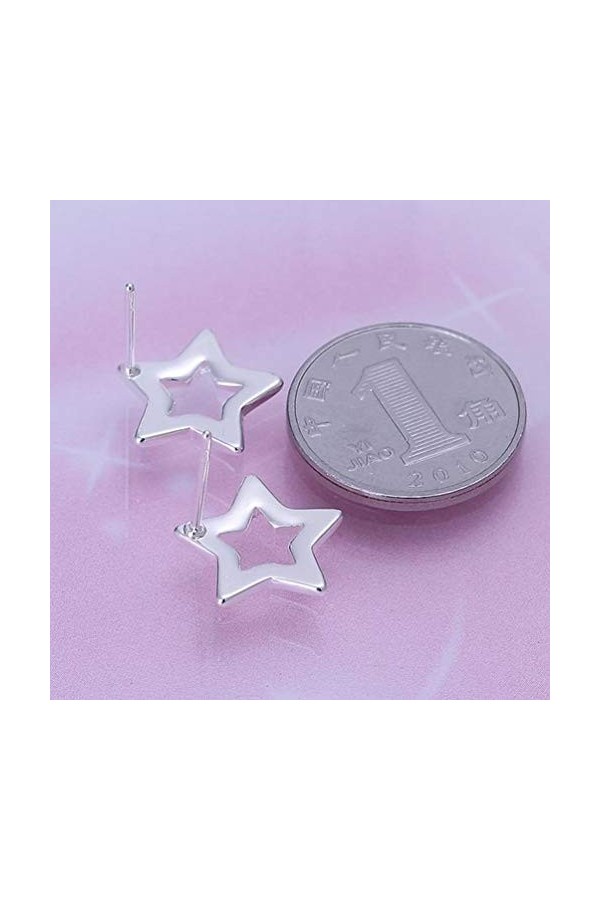 Elegant Small and Exquisite Fashion Popular Clover Tassel Female Silver Earrings/Stainless Steel/Anti-allergic/Silver Flashin