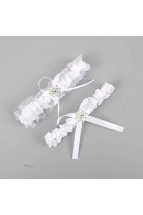 TONZN Lot de 5 porte-jarretelles en dentelle pour mariée, accessoires de mariage multicolores, porte-jarretelles en dentelle 