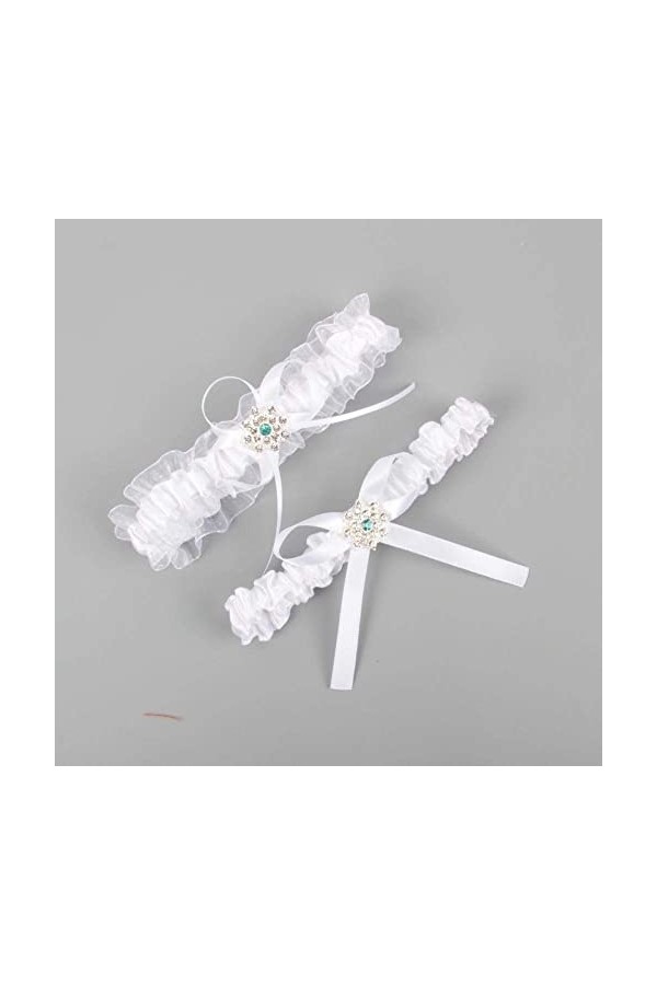 TONZN Lot de 5 porte-jarretelles en dentelle pour mariée, accessoires de mariage multicolores, porte-jarretelles en dentelle 