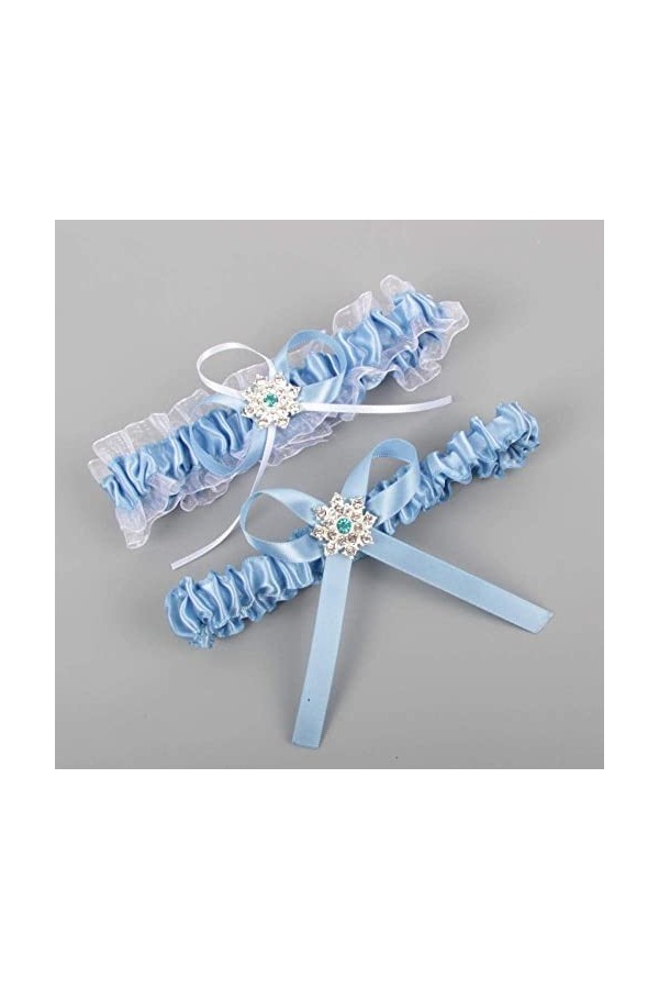 TONZN Lot de 5 porte-jarretelles en dentelle pour mariée, accessoires de mariage multicolores, porte-jarretelles en dentelle 