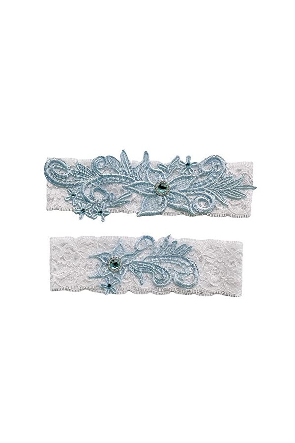 GOOFFY WXYNHHD 2 pièces/Ensemble jarretières de Mariage Sexy LaceFloral Sexy jarretières for Femmes mariée Cuisse Anneau mari