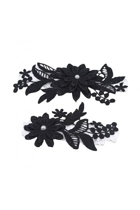 Anneau de jambe en dentelle de mariée Anneau 2 pièces Porte-jarretelles de mariage Anneau de cuisse de mariée sexy Porte-jarr