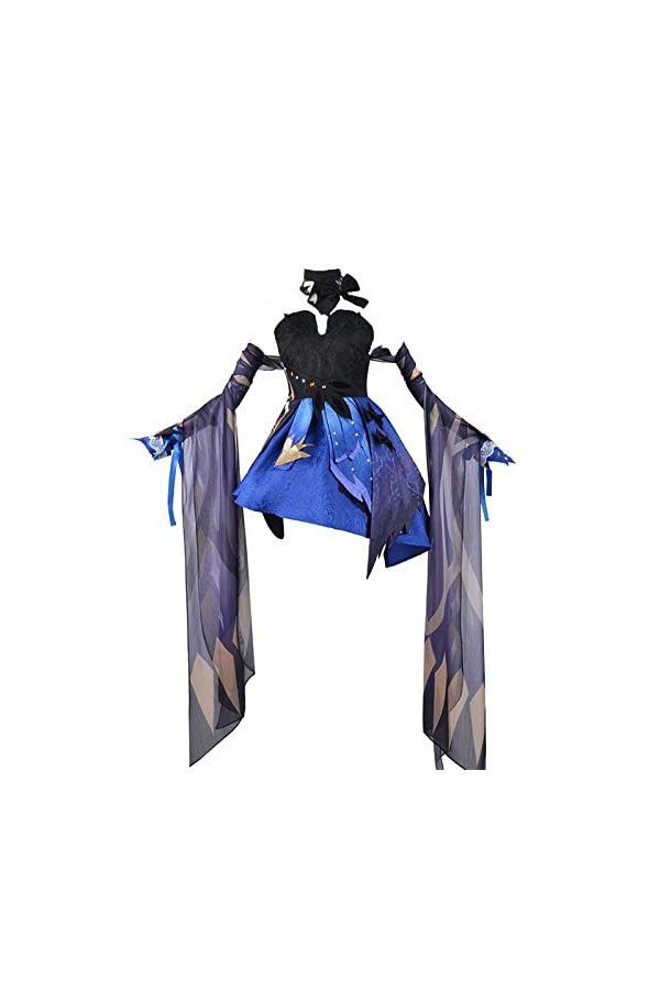 WSTCCOS Game Genshin Impact Yun Jin Opera Cosplay Costume Violet Robe Halloween Paty Uniforme Costume