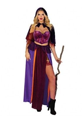 Leg Avenue Black Magic Babe costume set, L