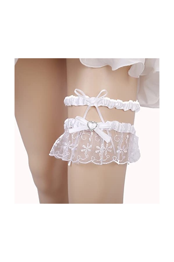 Jarretière de mariage pour les mariées Jarretières en dentelle pour les mariées Jarretière de mariage nuptiale pour mariage A