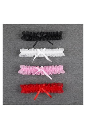 ACiyD Mesdames Bow Jambe Verrouiller Sexy Lingerie Dentelle Jarretière Arc Jambe Verrouiller Mariage Jarretière Mariée Cospla