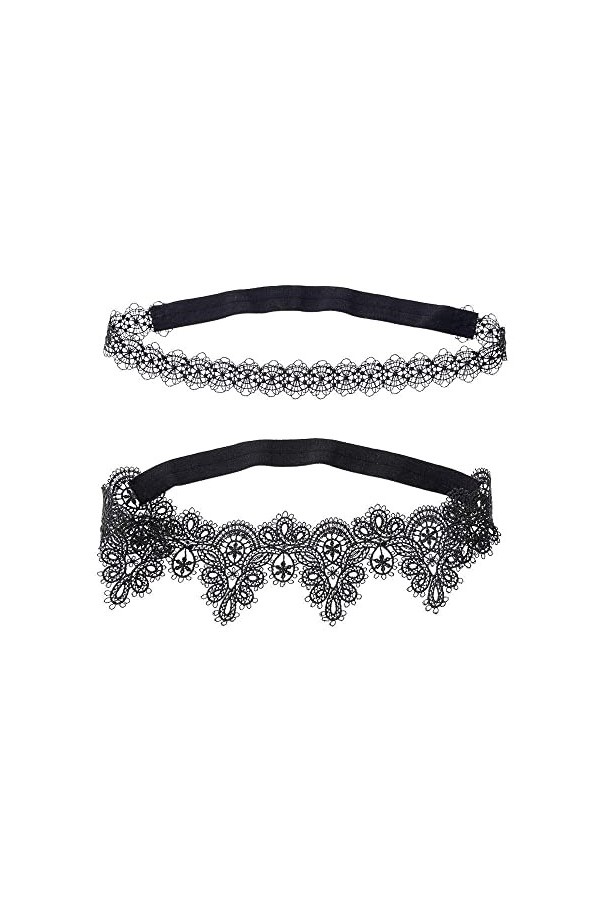 ACiyD Cadeau de jarretière de Mariage Nuptiale, Mariage mariée Dentelle Jambe Anneau décoration jarretière-Noir_45-60cm, jarr